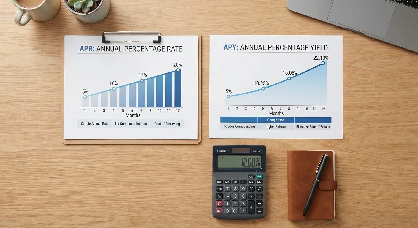 APR vs. APY: The Difference That Changes What You Actually Pay or Earn