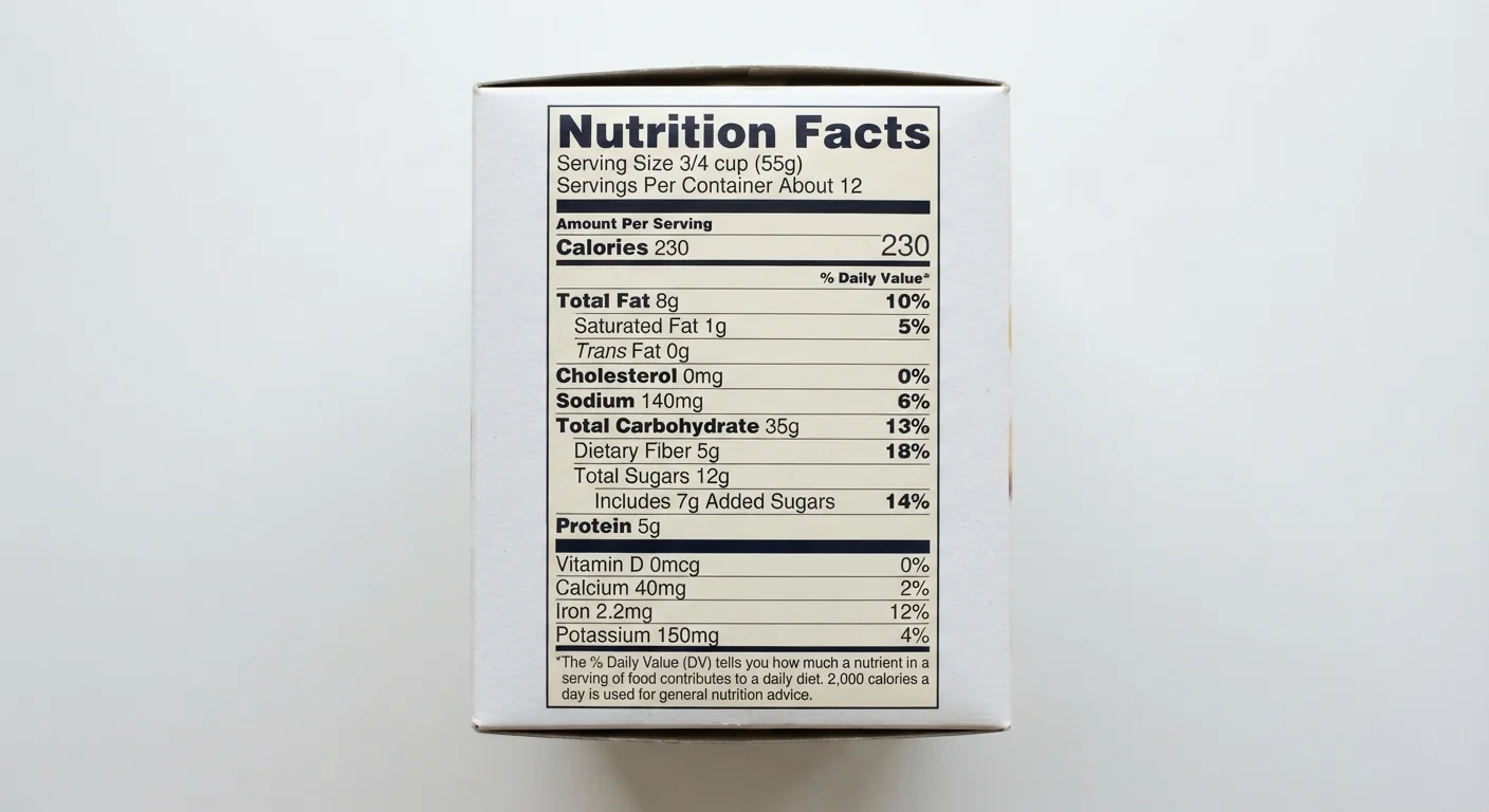 Decoding a Nutrition Facts Label, Line by Line