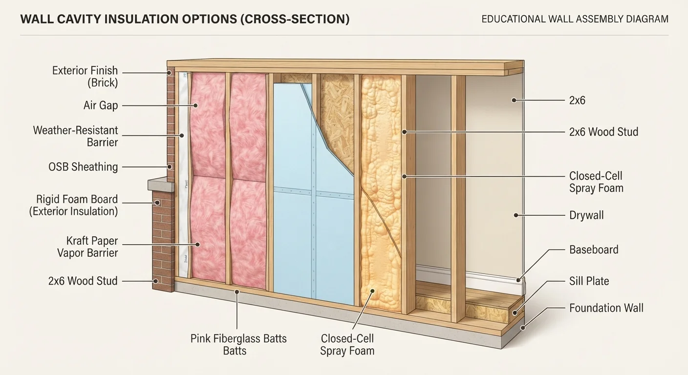 Insulation Types Explained: Batts, Spray Foam, Blown-In, and Rigid Board