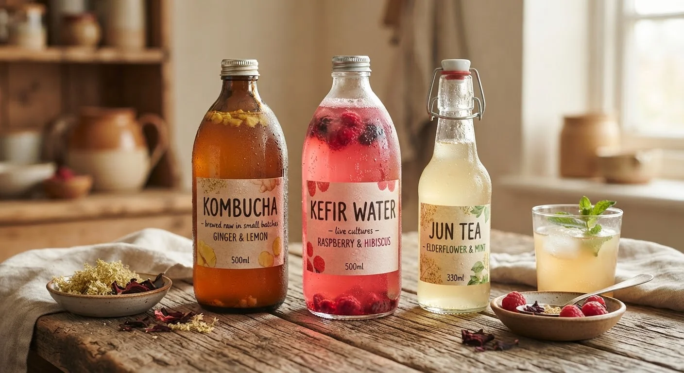 Kombucha, Kefir Water, and Jun Tea: Fermented Drinks Explained
