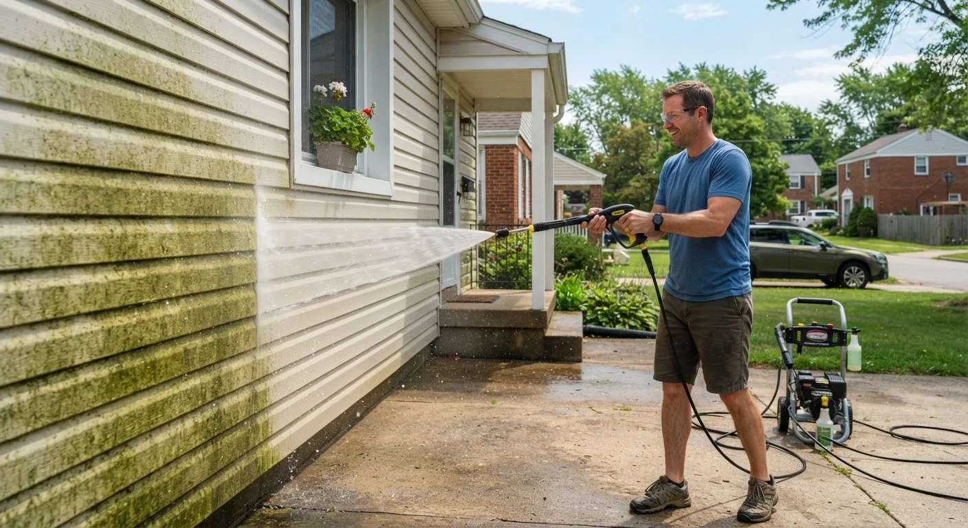 Pressure-Washing Your Home's Exterior: What It Helps and What It Can Harm