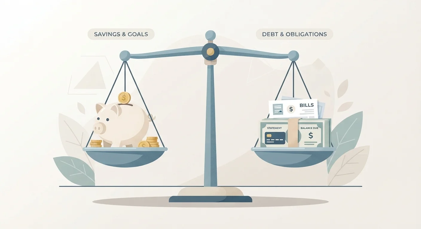 The Trade-Off Between Paying Down Debt and Building Savings